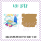 UV DTF -  Acrylic Blank and Decal - 2 inch - You're a Snack